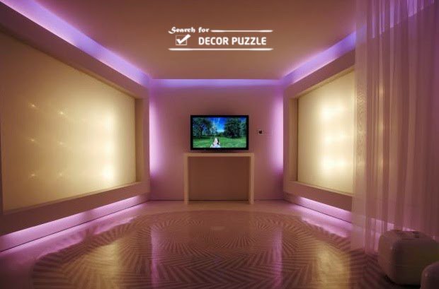 installing RGB led strip lights, decorative ceiling LED lights