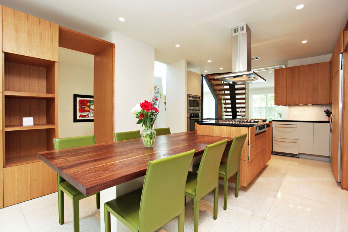 open plan kitchen