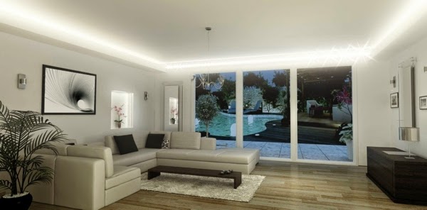 Led Ceiling Lighting Ideas Integrated Led Lighting In