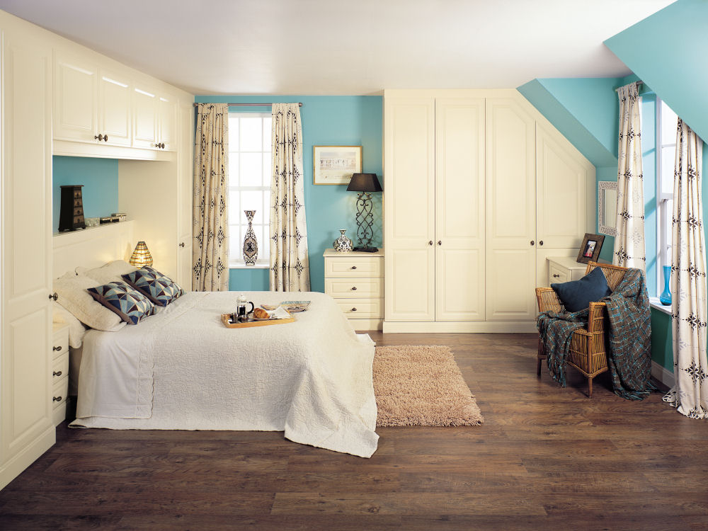 Fitted bedroom white furniture blue wall paint colors gallery Fitted bedroom white furniture blue wall paint colors gallery