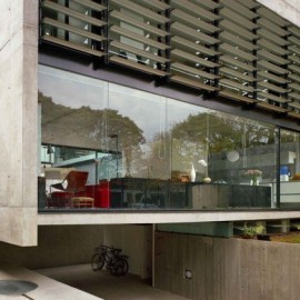Imposing Glass, Steel & Concrete Residence in São Paulo: Boaçava House