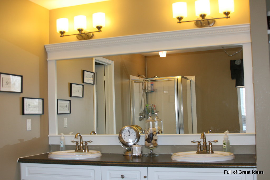 framed bathroom mirrors