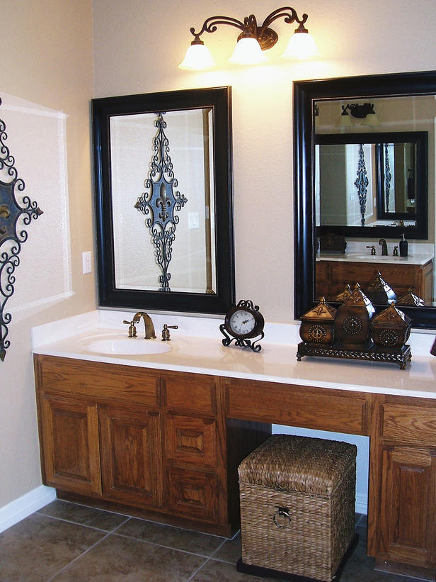 framed bathroom vanity mirrors