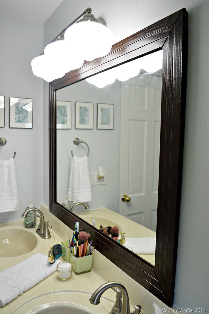 framed bathroom mirrors diy