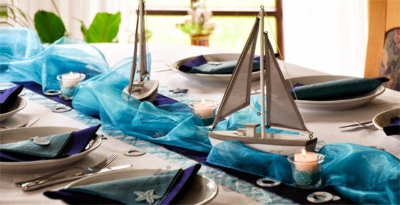 nautical wedding table decorations