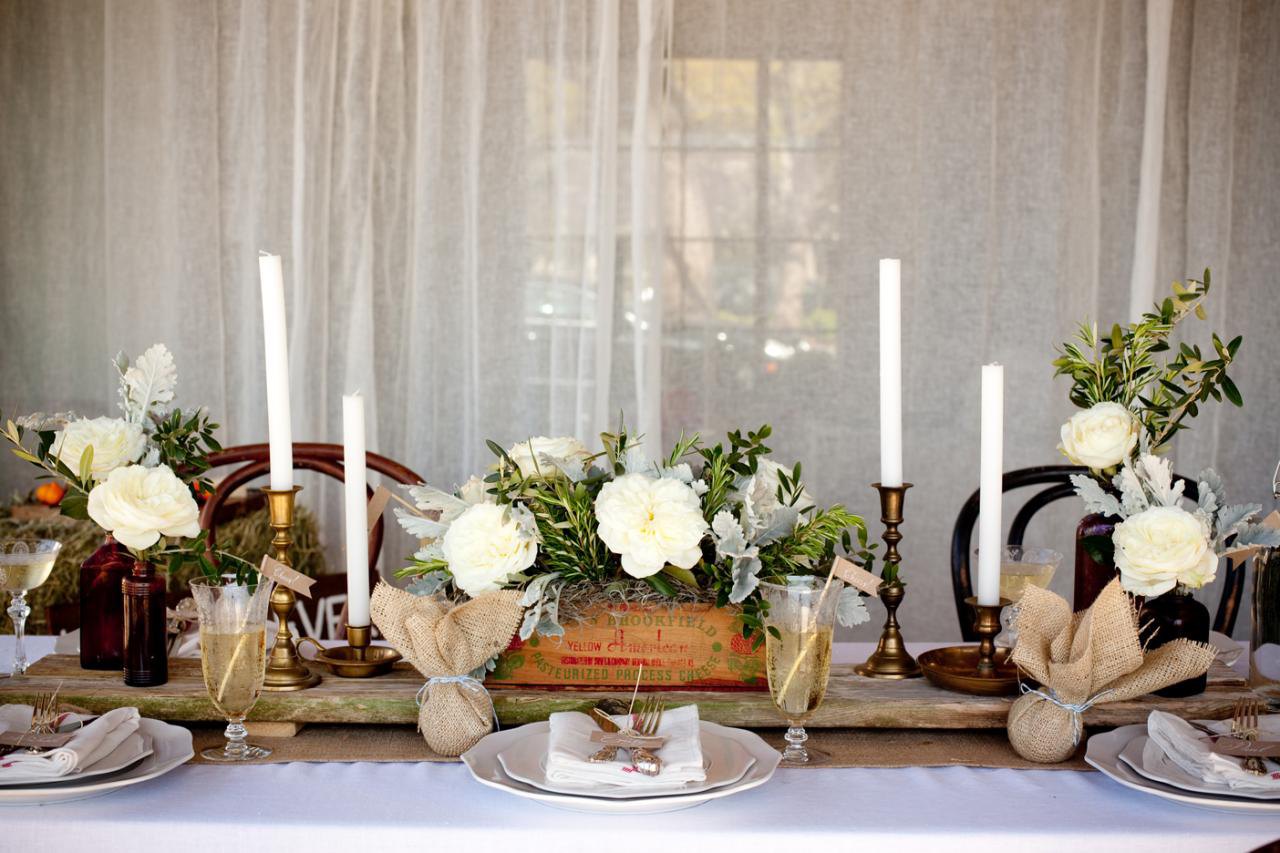 rustic wedding table decoration ideas