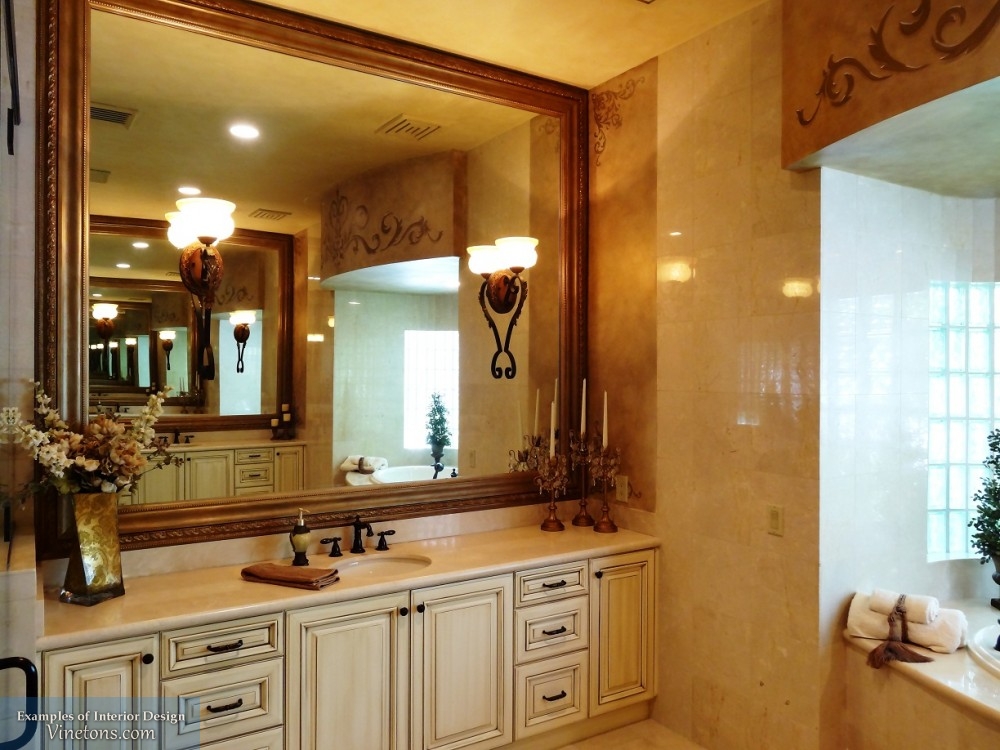 oak framed bathroom mirrors