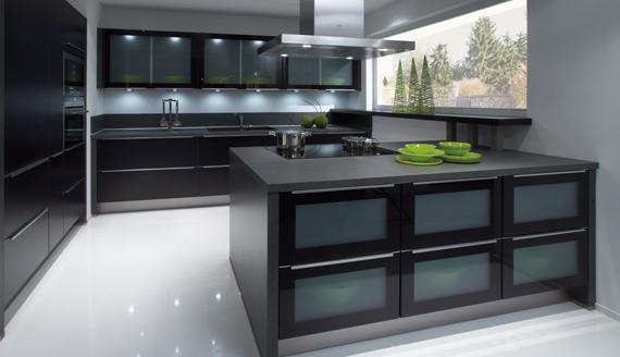 black kitchen