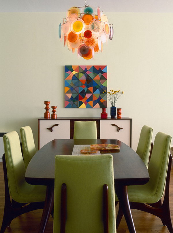 green dining room chairs