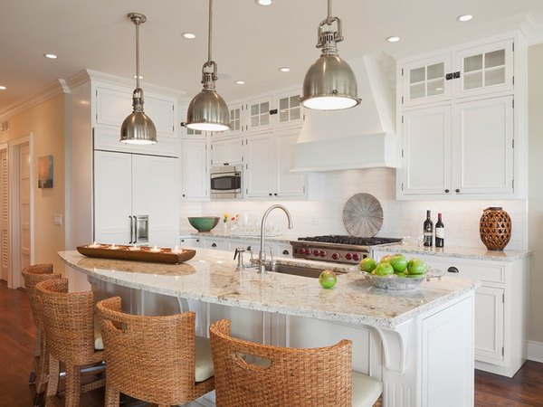Granite colors for white cabinets bianco romano granite kitchen island breakfast area Granite colors for white cabinets bianco romano kitchen island