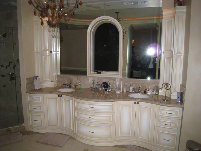 Custom Handmade antique bathroom vanities