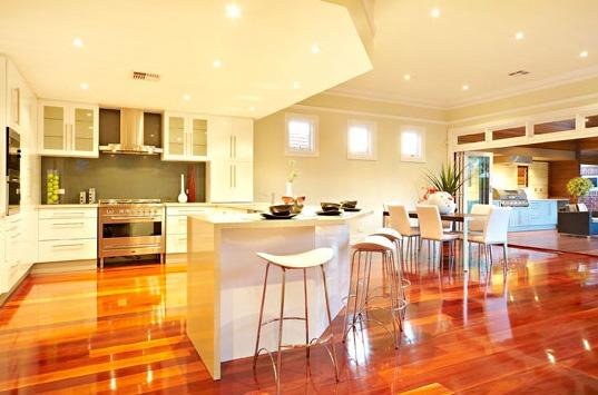 open plan kitchen design layout