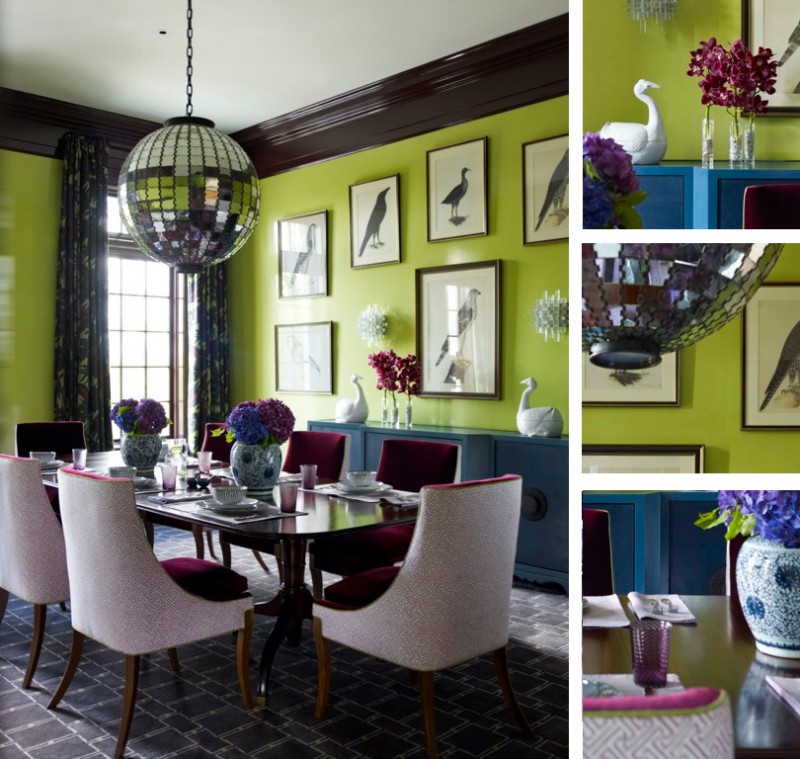 Original Fabulous Green Dining Room - Interior Design Inspirations