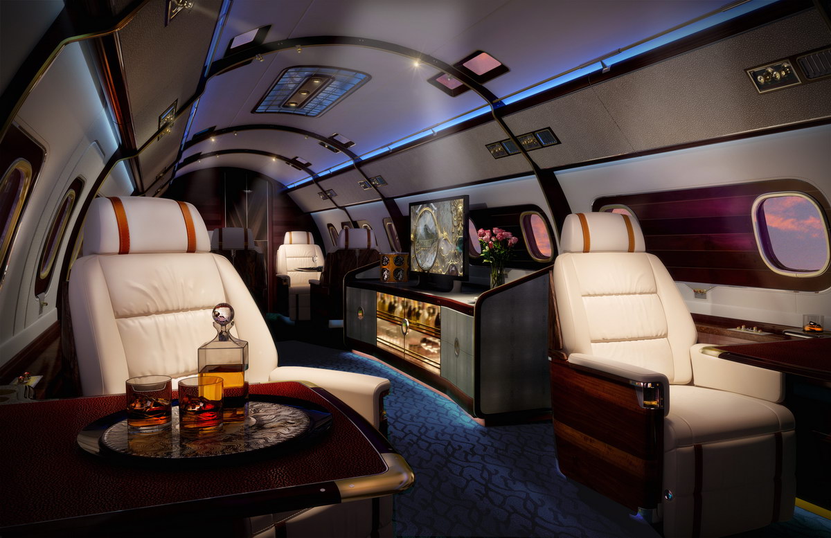 Luxury Skyacht Incredible Private Jet With A Queen Bed