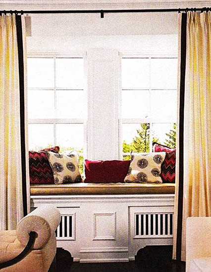 window seat that hides heater