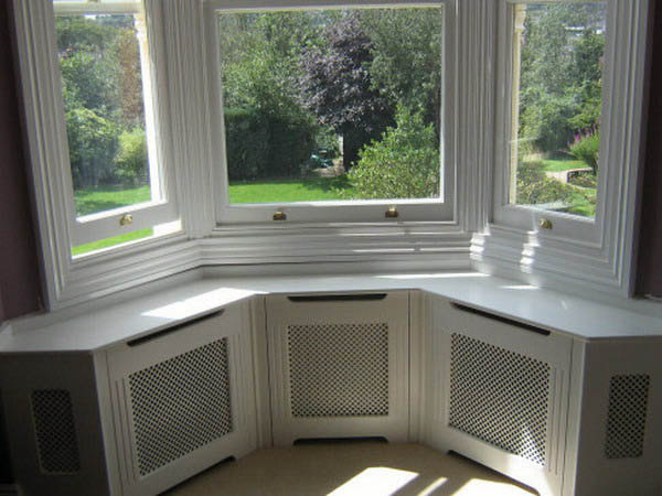 bay window seat to hide heaters