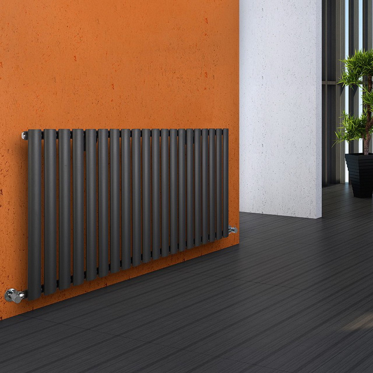 designer black radiators