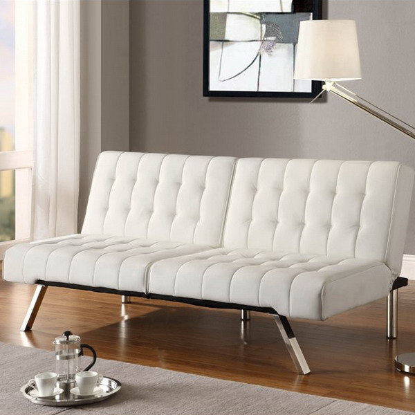 white modern sofa and living room furniture design trends