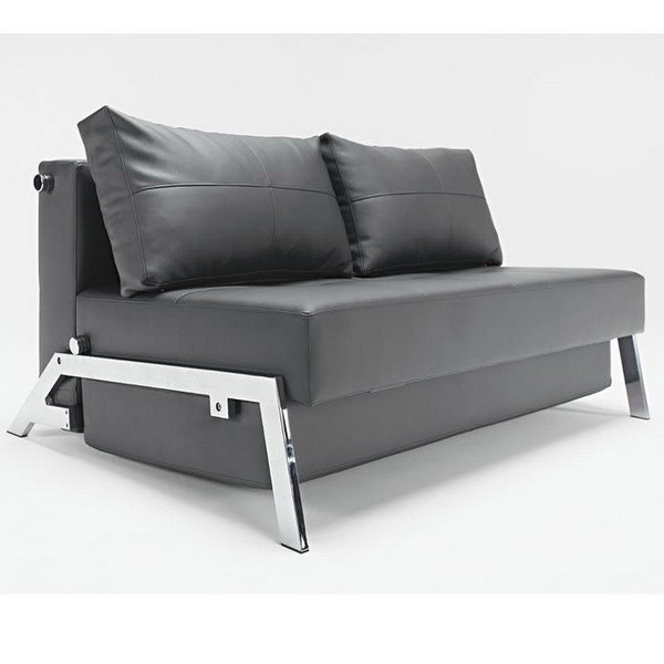 gray modern sofa with metal legs for contemporary living room design