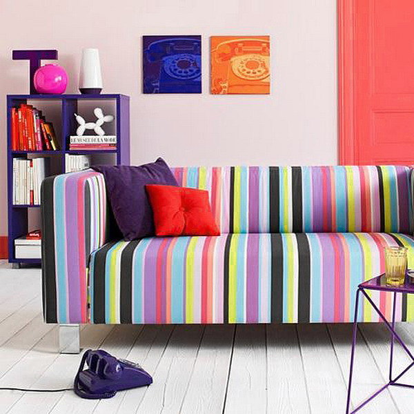 striped sofa upholstery fabric and modern living room furniture design trends