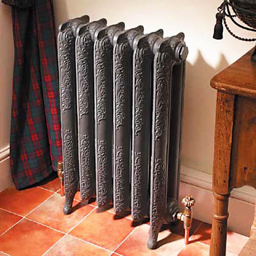 painting cast iron radiator gray color