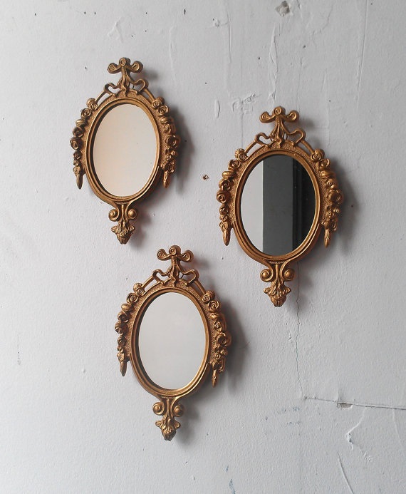 Gold Framed Mirror Set, , SecretWindowMirrors