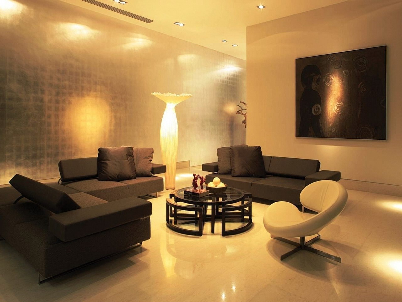 light floor living room