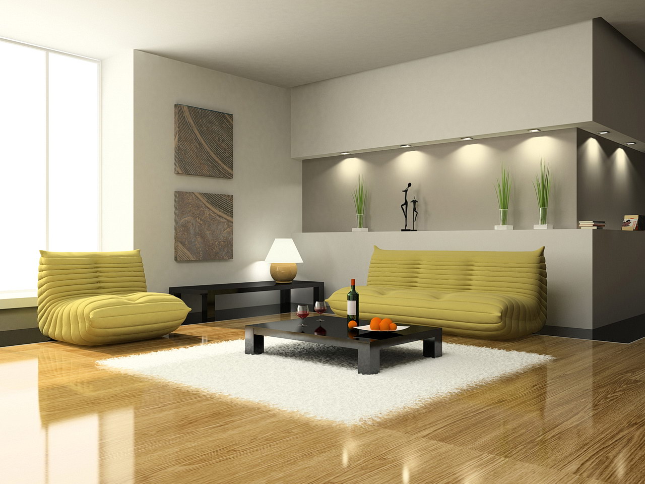 modern light design for living room