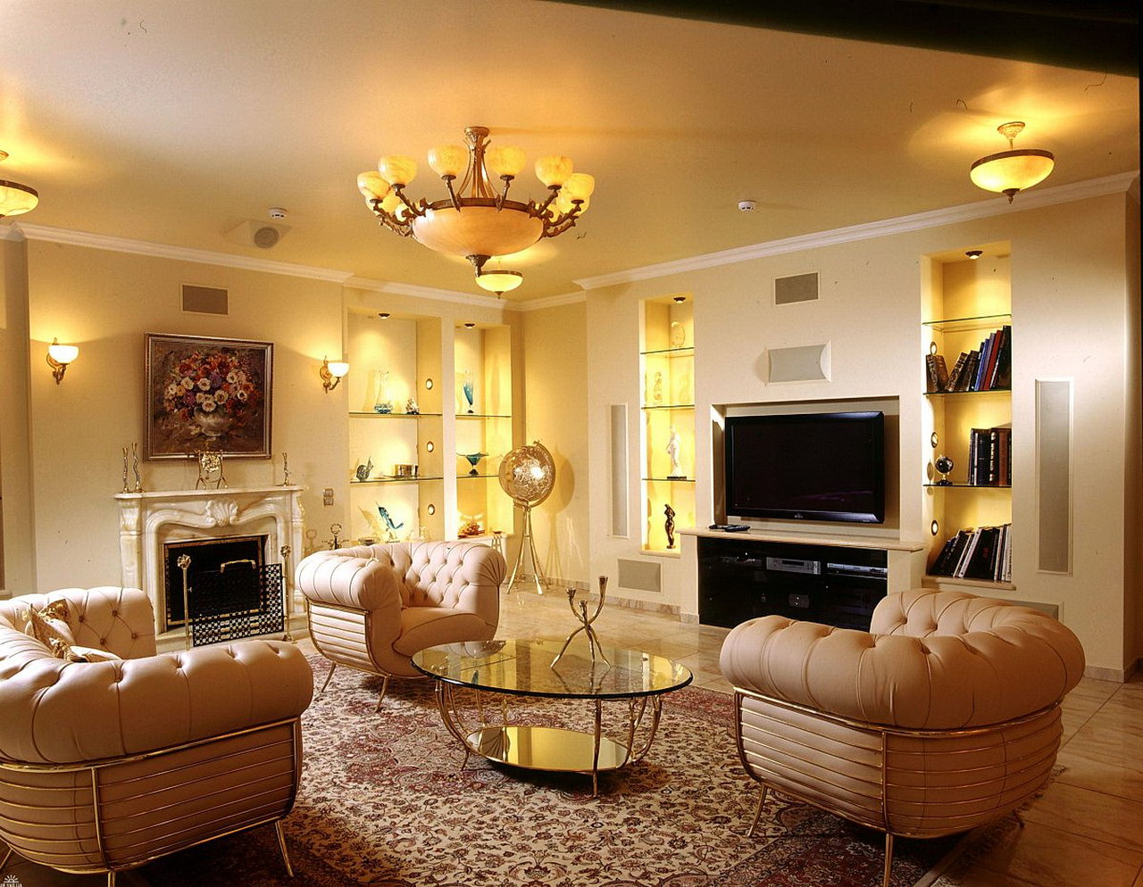 living room light fixtures with fans