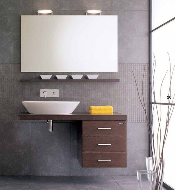 Ergonomic floating sink cabinet design for space conscious homes