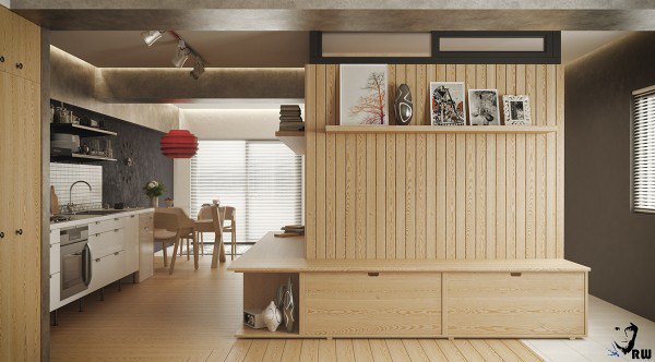 modern design influences in this fantastic studio apartment
