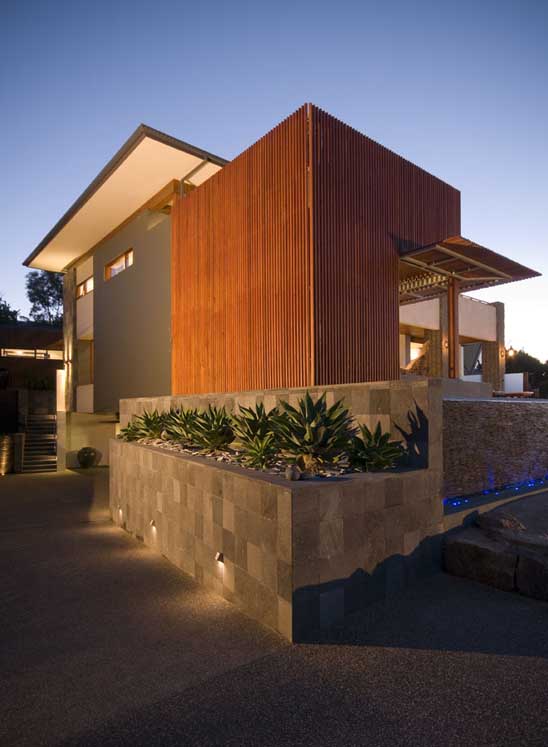 Modern House Design Built of Eco-Friendly Radial Timber