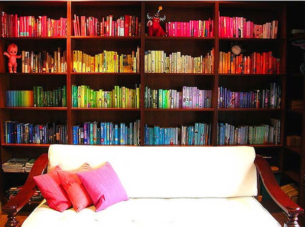 Rainbow Bookshelf