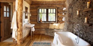 Cottage Inspired Rustic Bathroom