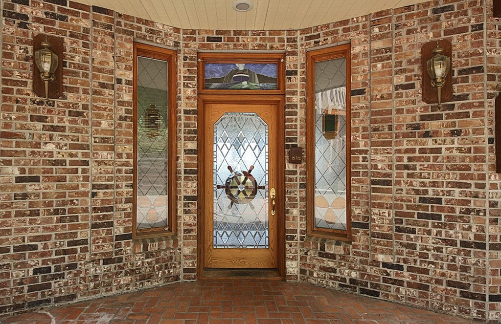 stained glass front door