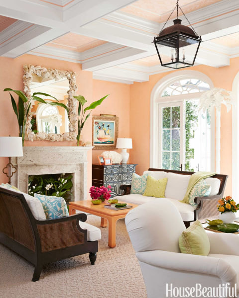 Light Orange Color Ideas for Living Room