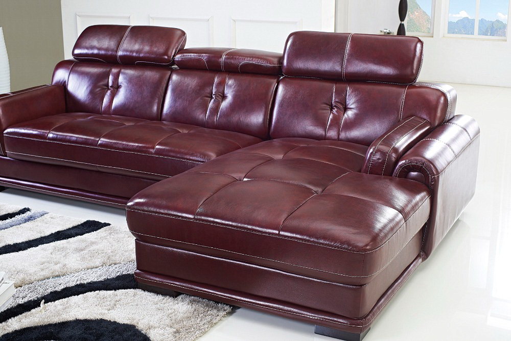 leather sofa with chaise