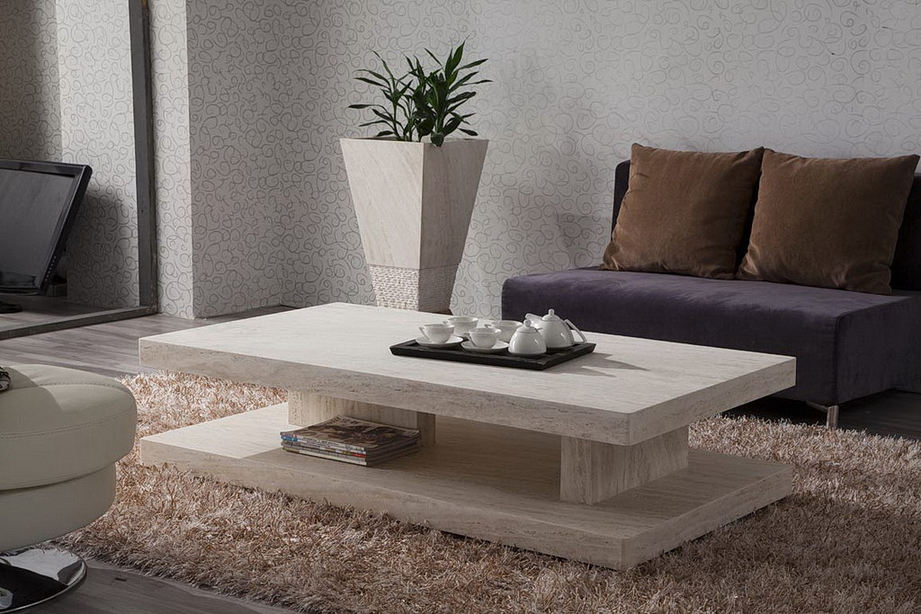 modern marble coffee table