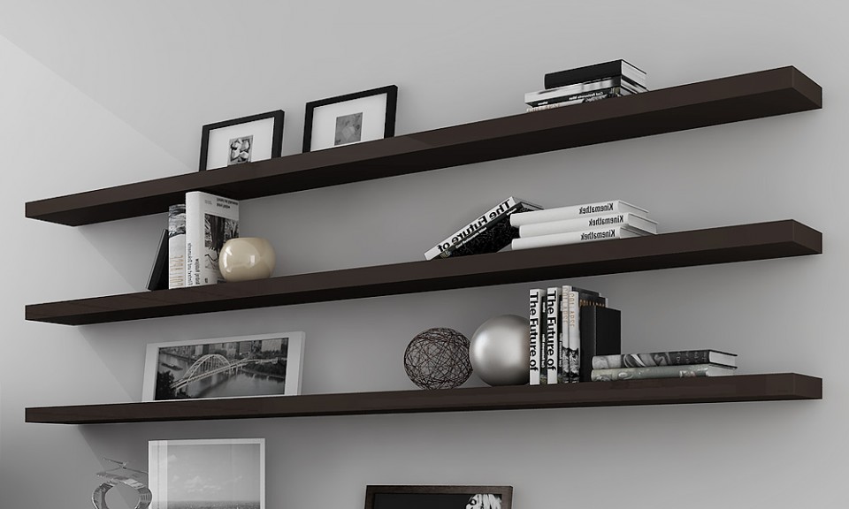 Excellent examples of a wall mounted bookshelves Interior Design