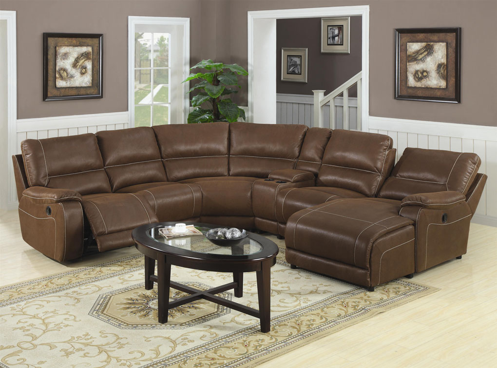 Leather Reclining Sectional Sofa With Chaise Leather Reclining Sectional Sofa With Chaise