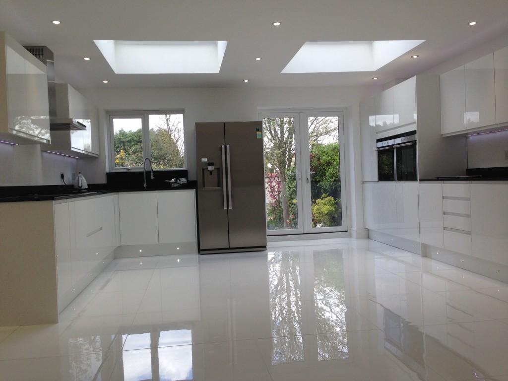 Amazing House Extensions In Essex Concept Contracts In High Gloss White Kitchens