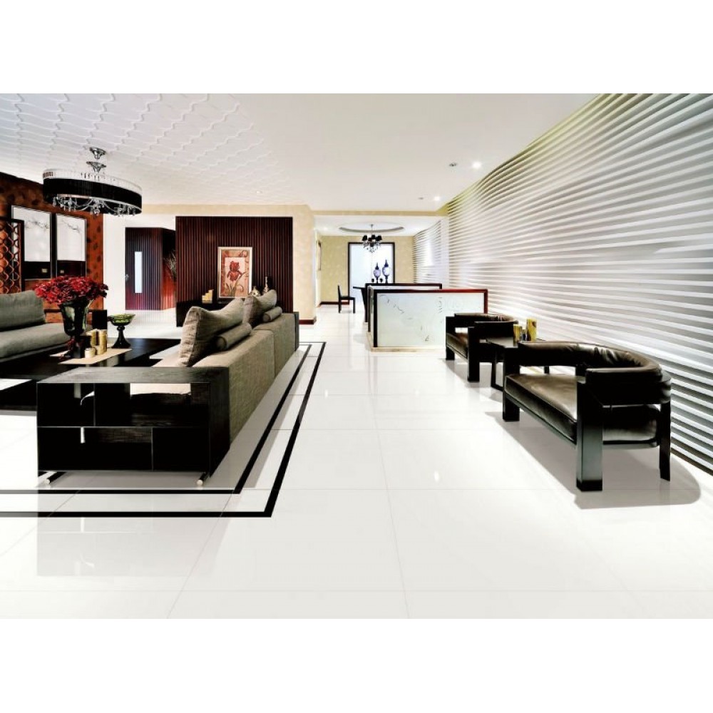 Extreme Bright Super Paper White High Gloss 56x56 Wall And Floor Porcelain Tiles
