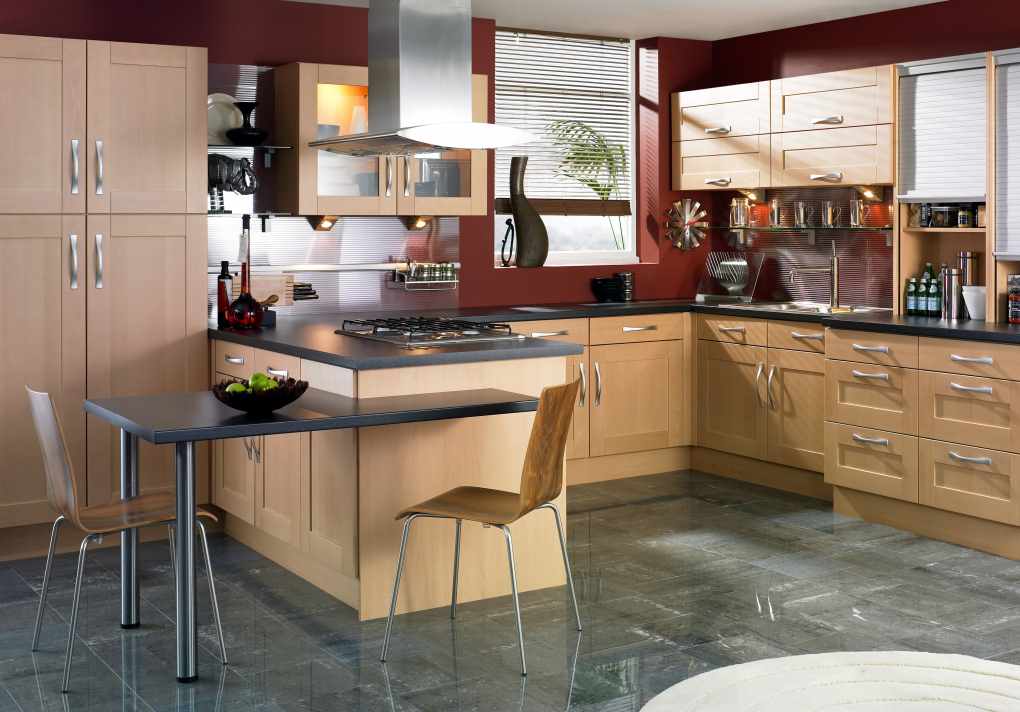 High Gloss Dark Ceramic Kitchen Floor Tiles - Ideas for Kitchen