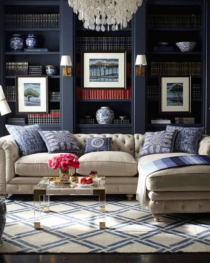 Design ideas for living room The Indigo Study Living Room Decor