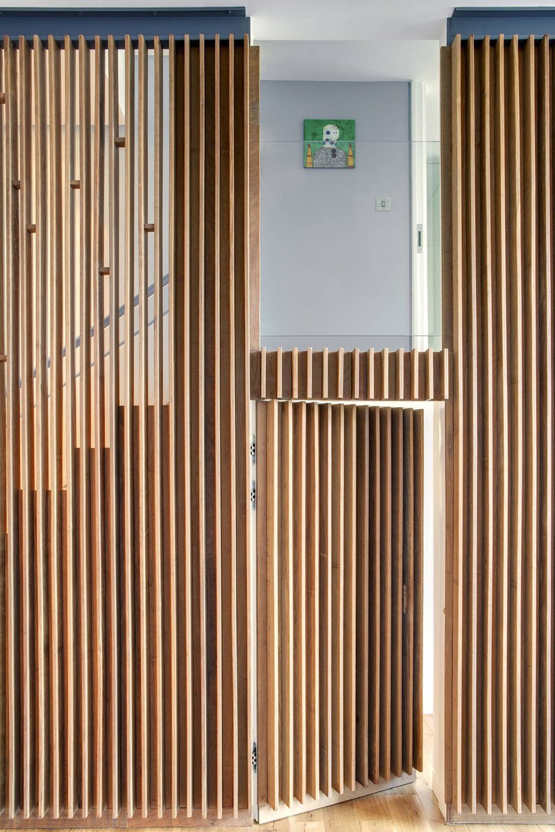 Modern wood front door design