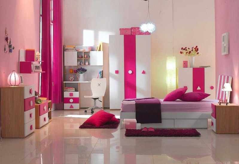 Assorted Color Kids Bedroom Furniture Sets And Combined Modern Red Colorful Kids Bedroom Design Plus Small Wooden Closet Kids Furniture Models With Modern Design Chandelier