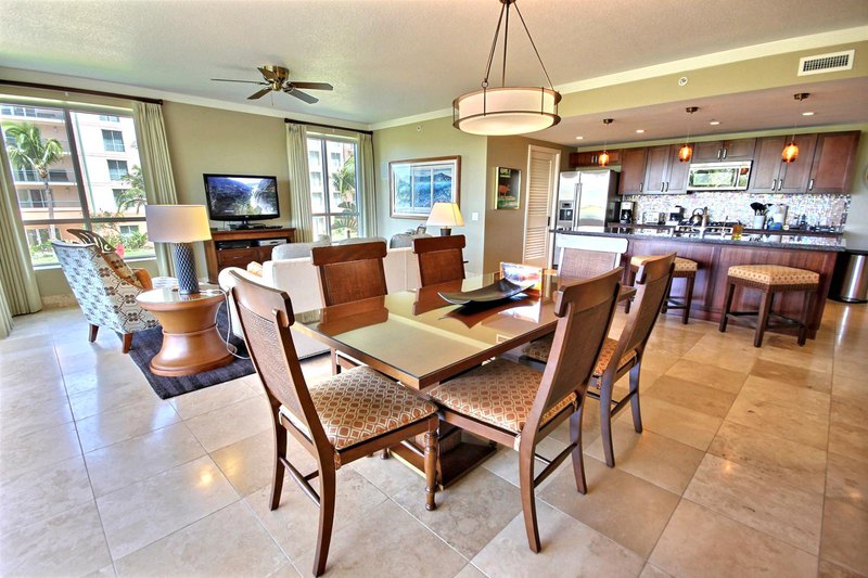 open plan dining room