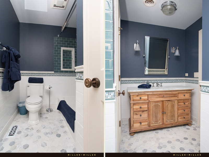 renovated hall bathroom