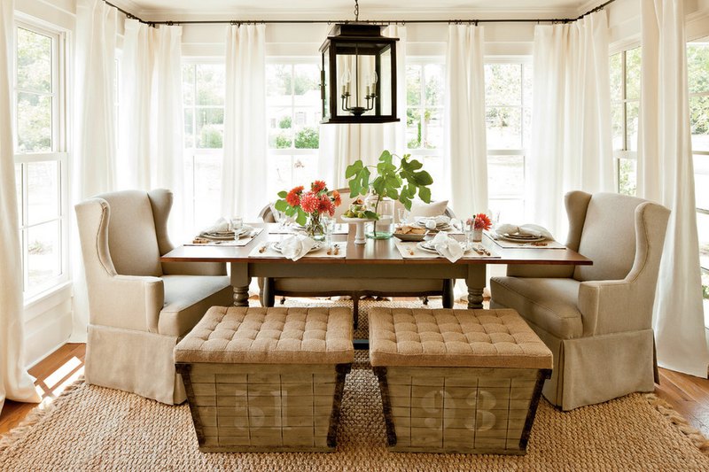 Chic decor for dining room interior in country style for your inspiration