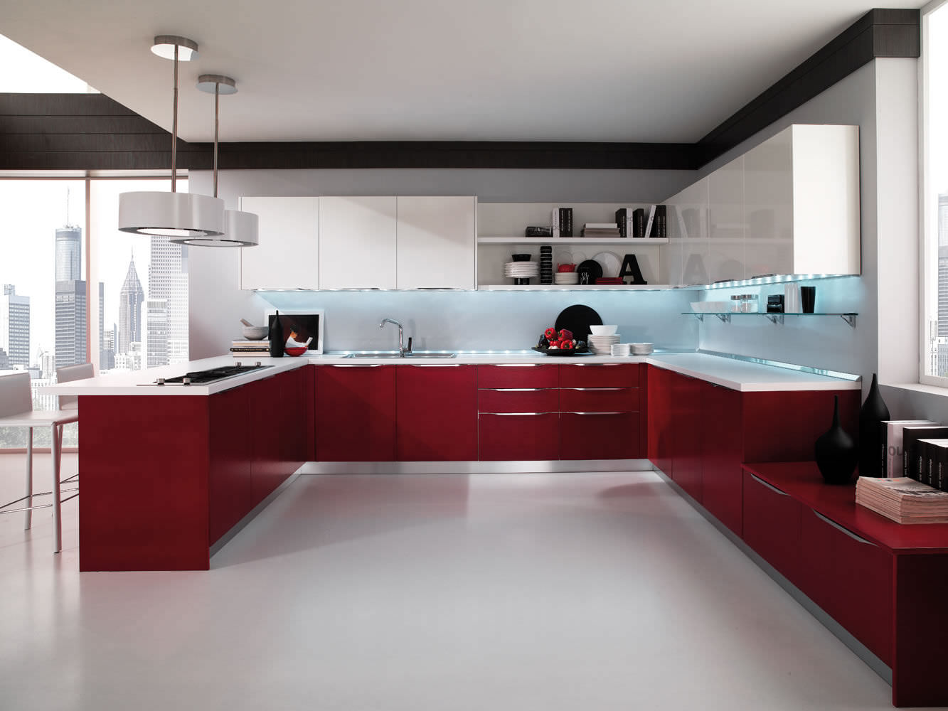 amazing-cheerful high gloss kitchen